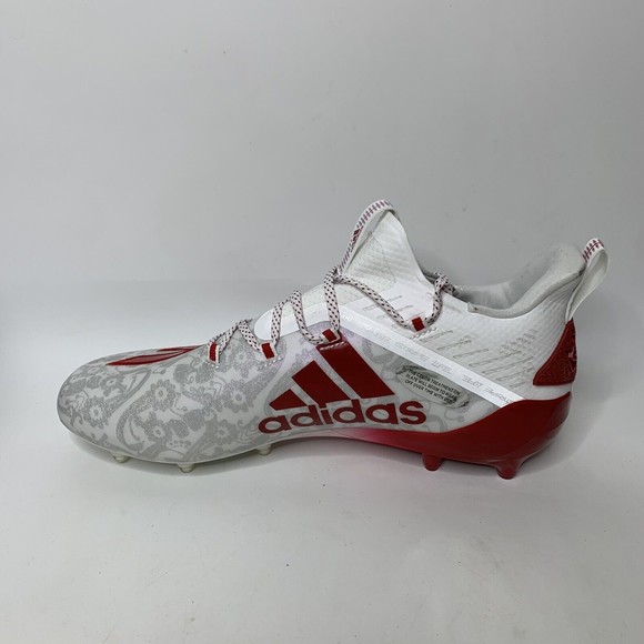 Adidas Football Cleats Adizero Reign Young King Mens Size 9.5 FU6708 Floral Red main image 8